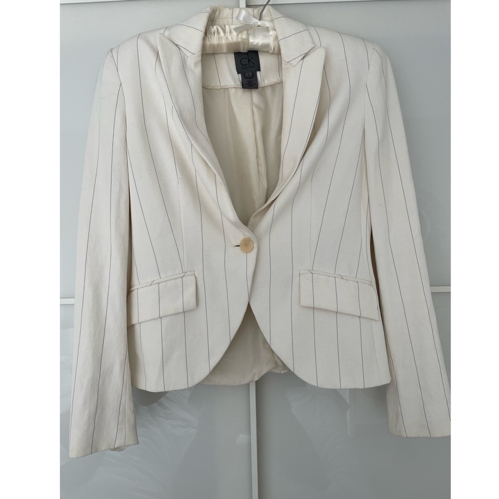 Calvin Klein Pinstripe Blazer